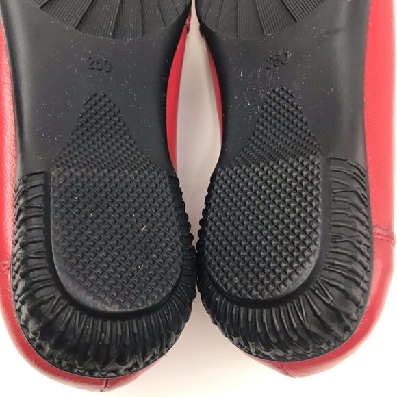 Socofy Red Geuine Leather Floral Toe Handmade Slip On Casual Statement Loafer - Picture 14 of 16